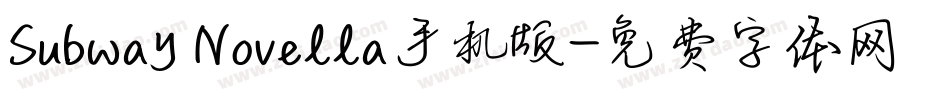Subway Novella手机版字体转换